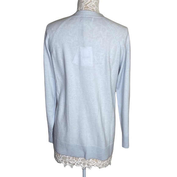 NWT NAADAM Wool Cashmere Sweater Side Button Crewneck Tunic size X-Small - Picture 4 of 8